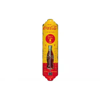 TFA Dostmann NOSTALGIC ART Coca Cola thermometer geel, rood