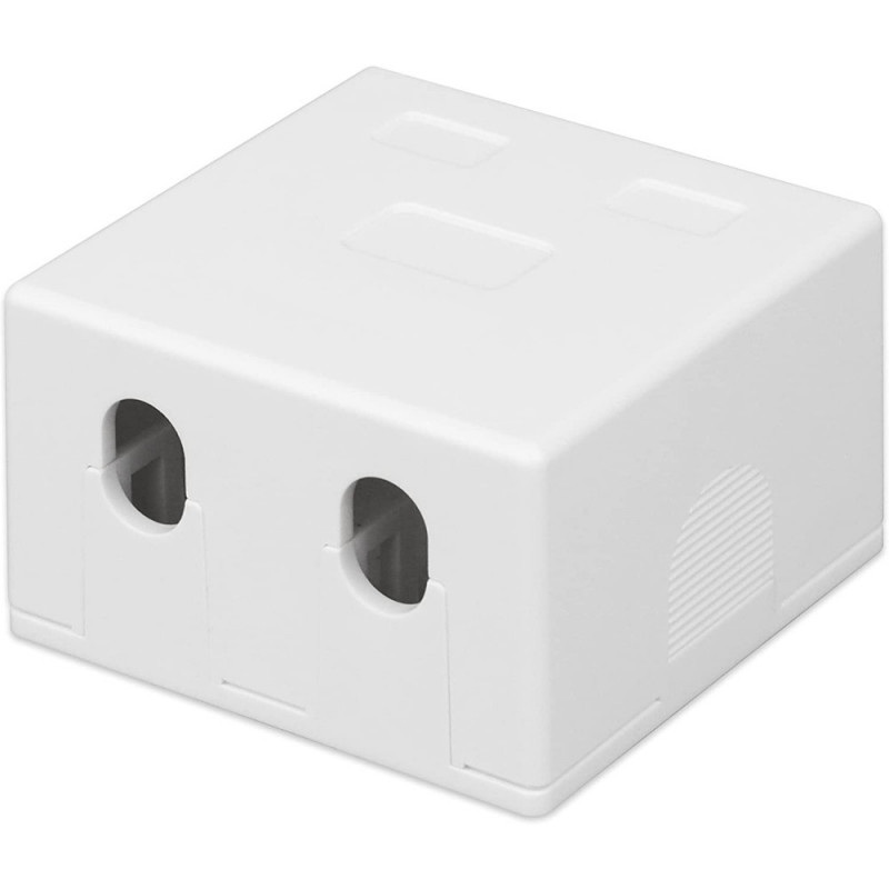Techly 366310 opbouwdoos voor 2 keystone-modules RJ45 of RJ11/12