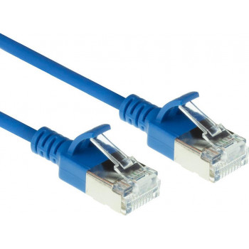 ACT snagless Cat6a U/FTP patchkabel RJ45, 3 m, blauw, LSZH
