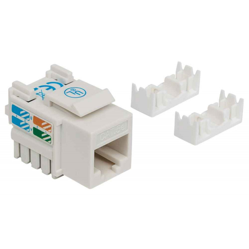 Intellinet 210355 keystone-module RJ45 UTP Cat5e, punch-down, wit