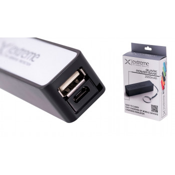 Esperanza Quark powerbank 2000 mAh, zwart