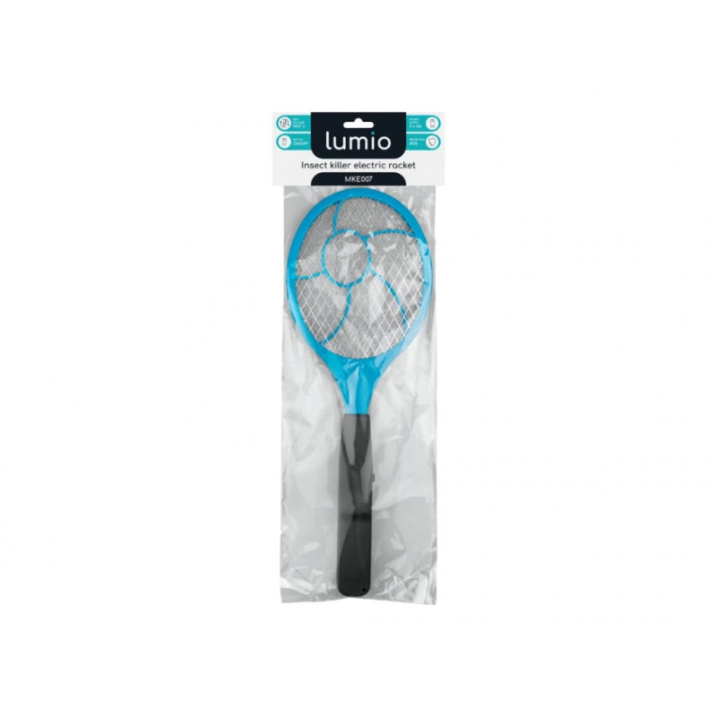 LUMIO elektrische vliegenmepper (MKE007), 2xAA, blauw