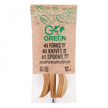 Gogreen Go Green herbruikbare bestekset, 12 delen