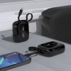 Dudao K32 powerbank 22,5 W 10000 mAh met geïntegreerde USB-C-/Lightning-kabel – zwart