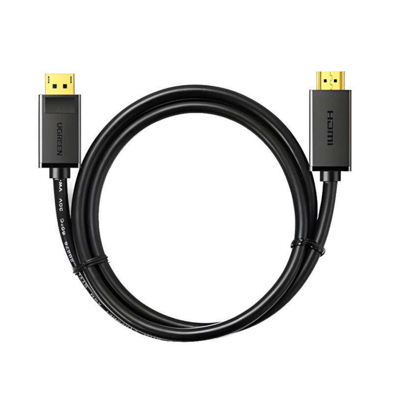 Ugreen DisplayPort-naar-HDMI-kabel, 3 m, 4K, zwart