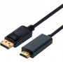 Secomp DisplayPort-kabel, 2 m, 4K, zwart