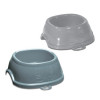 Stefanplast Break 2 voerbak voor huisdieren 0,6 l, 19x19x7 cm, assorti grijs/blauw