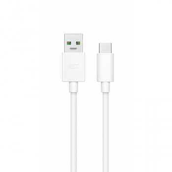 OPPO VOOC kabel USB-A naar USB-C, 8 A, 1 m, wit (DL149)