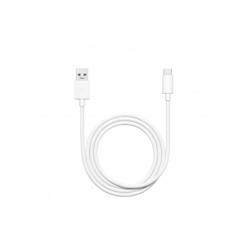 OPPO VOOC kabel USB-A naar USB-C, 8 A, 1 m, wit (DL149)