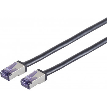 Shiverpeaks Cat6a S/FTP patchkabel RJ45, 0,15 m, zwart