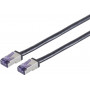 Shiverpeaks Cat6a S/FTP patchkabel RJ45, 0,15 m, zwart