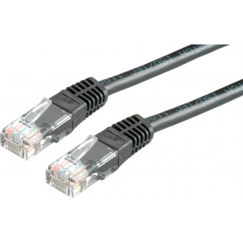 Secomp Cat6 U/UTP patchkabel RJ45, 5 m, zwart