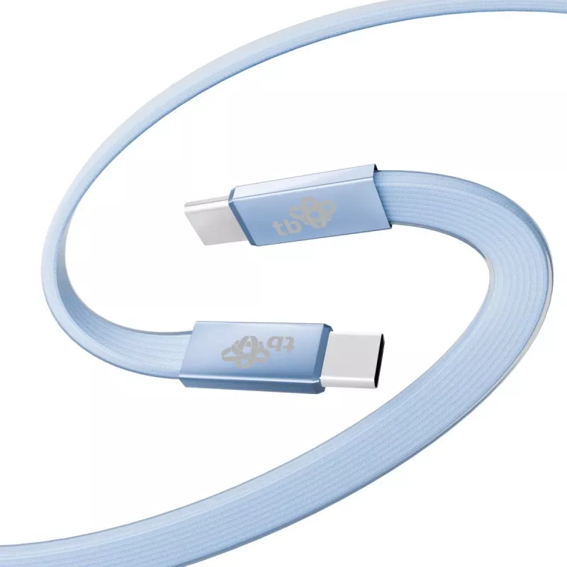 TB USB 2.0-kabel USB-C naar USB-C, 1 m, 60 W, blauw