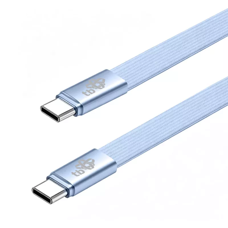 TB USB 2.0-kabel USB-C naar USB-C, 1 m, 60 W, blauw