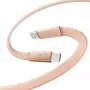 TB USB 2.0-kabel USB-C naar USB-C, plat, 1 m, 60 W, perzik