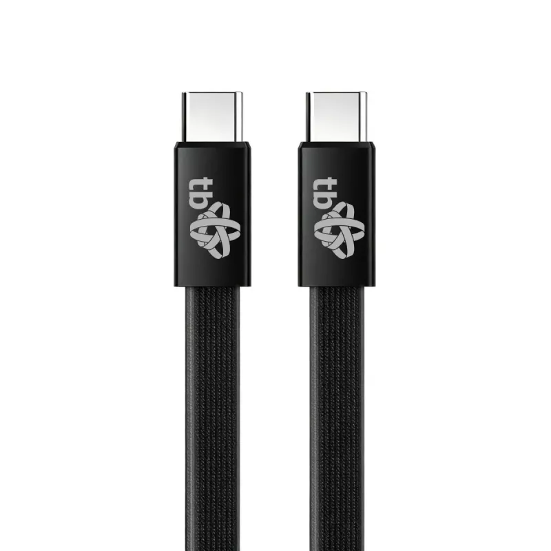 TB USB 2.0-kabel USB-C naar USB-C, 1 m, 60 W, zwart