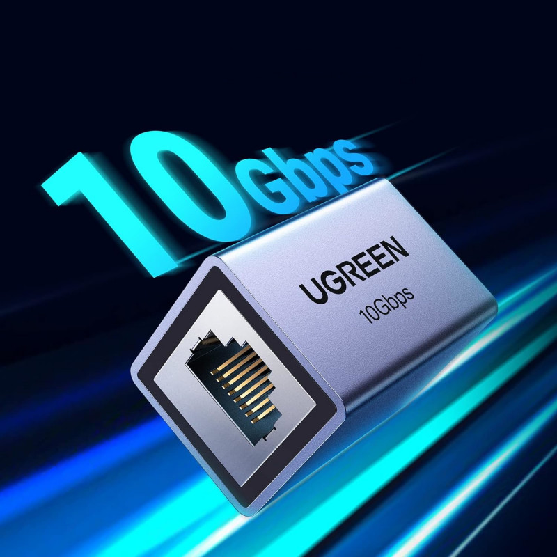 Ugreen NW261 RJ45 Ethernet-verlengkuppeling, 10 Gbps (NW261-15117)