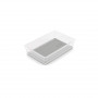 KIS Box Sistemo Organizer 7 22,5 x 15,5 x 5 cm transparant/lichtgrijs