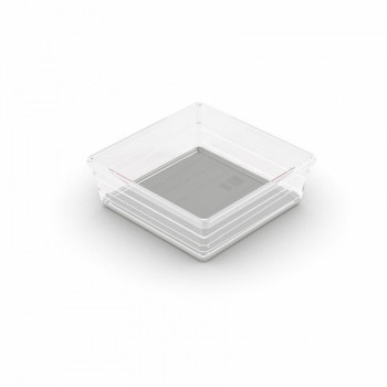 KIS Box Sistemo Organizer 6 15 x 15 x 5 cm transparant/lichtgrijs