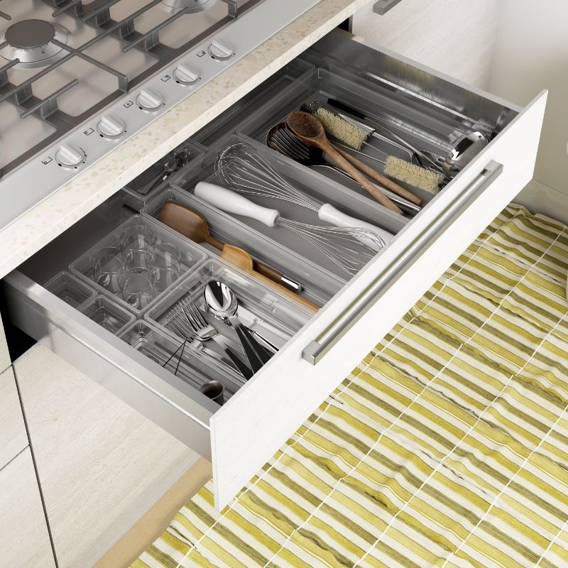 KIS Box Sistemo Organizer 6 15 x 15 x 5 cm transparant/lichtgrijs