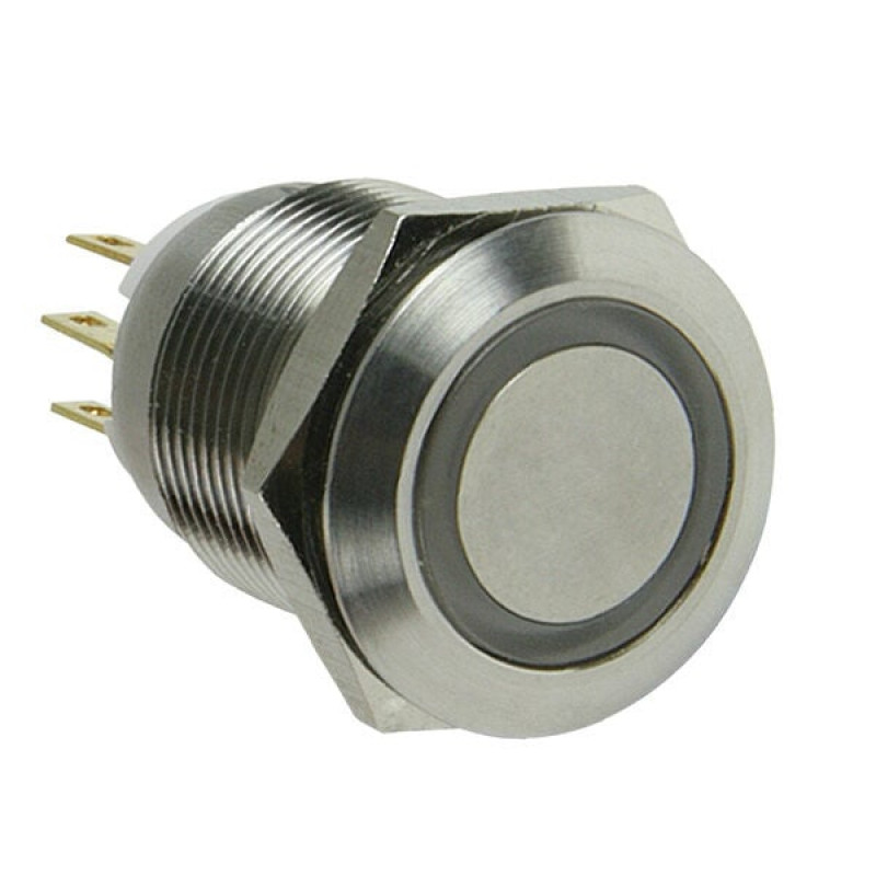 Lamptron vandalismeschakelaar 16mm - Silverline - blauw
