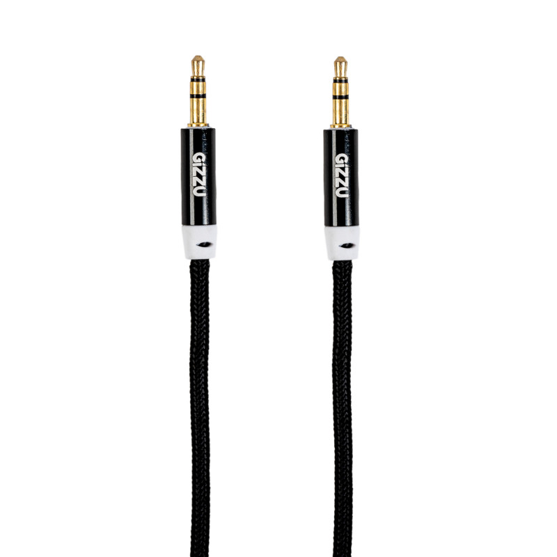 Gizzu 3,5mm AUX-kabel 2m - zwart