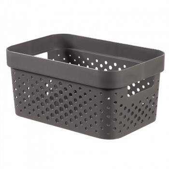 Curver Infinity Recycled Box 4,5 l, 27x19x12 cm, donkergrijs