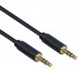 Mercodan Pro minijack 0,5 m, ultra soft audiokabel