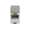 Logilink RJ45 inline-koppeling, Cat.5e, geïsoleerd, kunststof behuizing