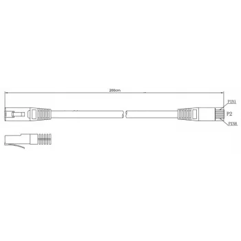 Lanberg Cat6 F/UTP patchkabel RJ45, 2 m, wit