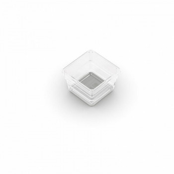 KIS Box Sistemo organizer 1 7,5 x 7,5 x 5 cm transparant/lichtgrijs