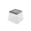 KIS Box Sistemo organizer 1 7,5 x 7,5 x 5 cm transparant/lichtgrijs