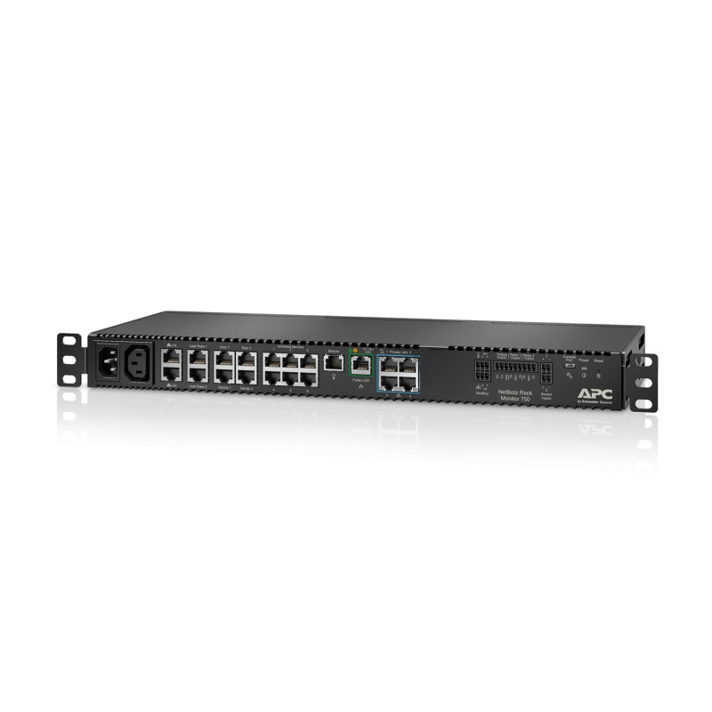 APC NetBotz Rack Monitor 750 omgevingsbewakingsapparaat 1GbE 1U rackmontage