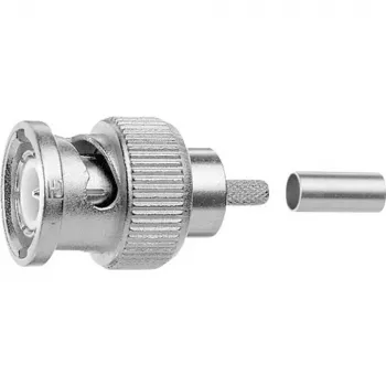 Telegärtner BNC crimp-kabelstekker G40 (1.2/4.9), 75 Ohm, Professional, A0207, 5 stuks (J01002A0010)