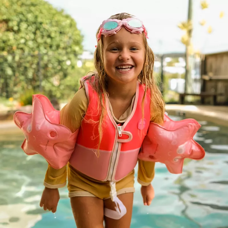 Sunnylife zwemvest (2-3 jaar) – Melody the Mermaid Neon Strawberry