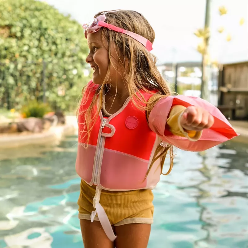 Sunnylife zwemvest (2-3 jaar) – Melody the Mermaid Neon Strawberry