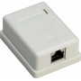 Goobay 1-poorts RJ45 aansluitdoos, CAT 6, STP - afgeschermd