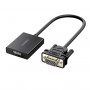 UGREEN CM513 VGA-naar-HDMI-converter, stekker naar bus, 1080p Full HD, zwart