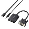 UGREEN CM513 VGA-naar-HDMI-converter, stekker naar bus, 1080p Full HD, zwart