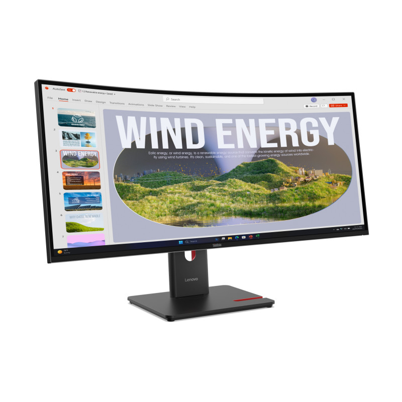 Lenovo monitor ThinkVision T34WD-40 34'' met MC60