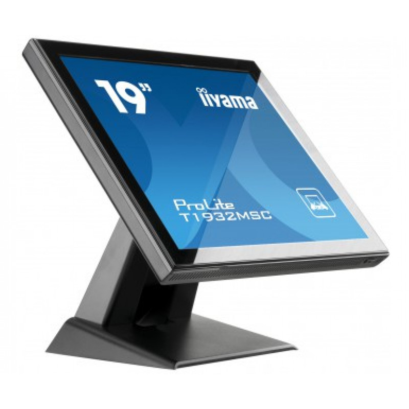 iiyama ProLite T1932MSC-B2X 19 inch (48,3 cm) geprojecteerd-capacitieve 10-punts touchmonitor, 5:4, 1280x1024, DVI, VGA, zwart