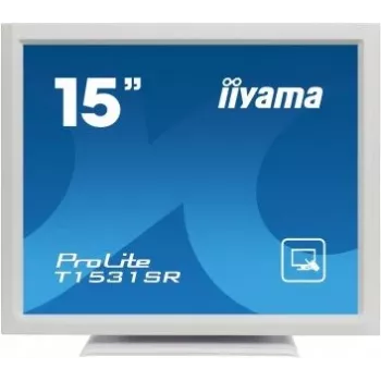 iiyama ProLite T1531SR-W3 15 inch (38,1 cm) resistieve touchmonitor, 4:3, 1024x768, DVI, wit