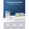 UGREEN Cat6 RJ45 modulaire stekker (50 stuks) – transparant met gouden contacten