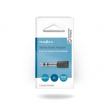 Nedis audio-adapter, 6,35 mm