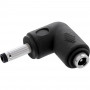 InLine® DC-adapter, 4,0 x 1,7 mm, stekker/bus, haaks, zwart