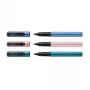 Pelikan Pina Colada rollerball-pen, 12er-display, metalen behuizing en dop, zwart (605502)