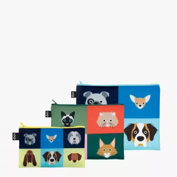 LOQI Stephen Cheetham beugelset – Dogs & Cats (3 stuks)