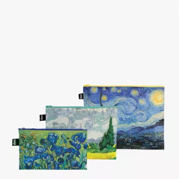 LOQI Vincent Van Gogh tas-set – Starry Night, Wheatfield, Irises (3 stuks)