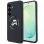 Hoesje Karl Lagerfeld siliconen Karl&Choupette Heads MagSafe voor Samsung Galaxy S26 FE zwart