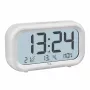 TFA Dostmann 60.2052.02 quartzwekker wit 2 wektijden groot display, extra luid weksignaal